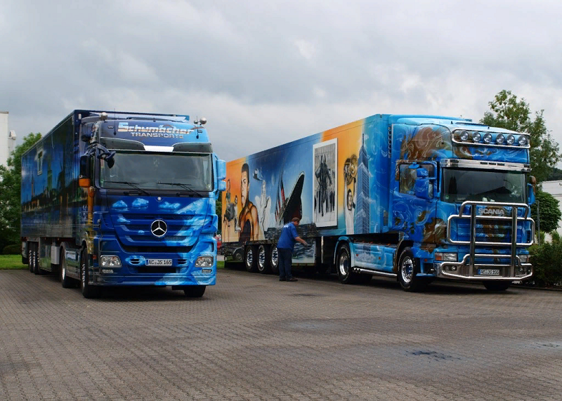 аэрография на грузовиках